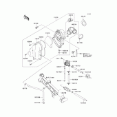 Схема узла: Воздушный фильтр для Kawasaki KL110 KSR