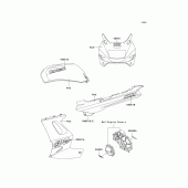 Схема вузла: Decals(red)(zx1100-e1/e2/e4) для Kawasaki ZX1100 GPZ1100