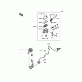 Схема вузла: Передній гальмівний циліндр Kawasaki EN650 Vulcan S ABS
