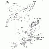 Схема узла: Переднее крыло для Kawasaki ZX1400 Ninja ZX-14