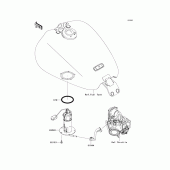 Схема вузла: Паливний насос для Kawasaki VN1700 Vulcan 1700 Voyager Custom ABS