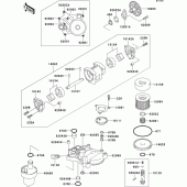 Схема узла: Масляный насос (1/2) для Kawasaki ZR1100 Zephyr 1100RS