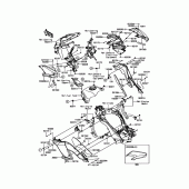 Схема вузла: Cowling(Center) для Kawasaki KLZ1000 Versys 1000 LT