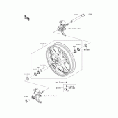 Схема вузла: Front wheel(caf-cdf) для Kawasaki ZG1400 Concours 14 ABS