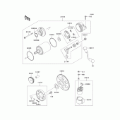 Схема вузла: Starter motor для Kawasaki ZX600 ZZ-R600