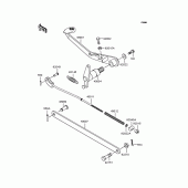 Схема вузла: Лапка гальма для Kawasaki BJ250 Estrella Custom