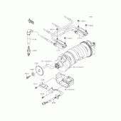 Схема узла: Система зажигания для Kawasaki ZR1200 ZRX1200 DAEG
