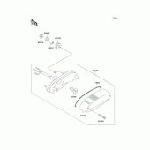 Схема вузла: Taillight(s) для Kawasaki EN500 Vulcan 500 LTD