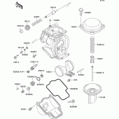 Схема вузла: Карбюратор parts(1/2) для Kawasaki ZX400 ZXR400