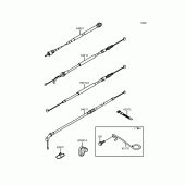 Схема вузла: Троси для Kawasaki ZX900 GPZ900R