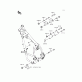Схема вузла: Кріплення для Kawasaki KL650 KLR650
