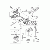 Схема вузла: Електроустаткування для Kawasaki ZX400 ZZR400