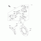 Схема узла: Задний тормоз (p21/p22) для Kawasaki KZ1000 Police