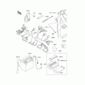 Схема узла: Электрооборудование для Kawasaki ZR750 ZR-7