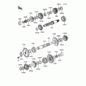 Схема узла: Трансмиссия для Kawasaki ZX400 Z400FII