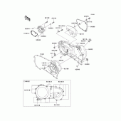 Схема вузла: Right engine cover(s) для Kawasaki VN1500 Vulcan 1500 Classic FI