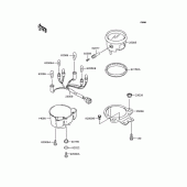 Схема вузла: Панель приладів для Kawasaki BJ250 Estrella RS