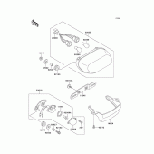 Схема узла: Задний фонарь (Стоп-сигнал) для Kawasaki ZX600 Ninja ZX-6