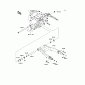 Схема узла: Задний рычаг (Маятник) для Kawasaki VN1700 Vulcan 1700 Voyager