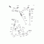 Схема вузла: Клапан(и)(1/2) для Kawasaki VN800 Vulcan 800 Classic