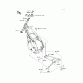 Схема вузла: Рама для Kawasaki KX450 KX450F