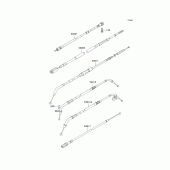 Схема вузла: Троси для Kawasaki VN800 Vulcan 800 Classic
