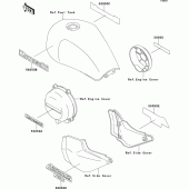 Схема вузла: Наклейки для Kawasaki ZR750 Zephyr