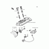 Схема вузла: Ignition System для Kawasaki EX650 Ninja 650 ABS