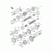 Схема узла: Трансмиссия для Kawasaki ZR750 Z750S