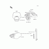 Схема вузла: Decals(lavender)(klx650-c3) для Kawasaki KLX650 KLX650 Motard