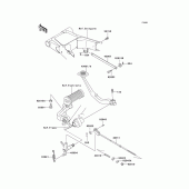 Схема вузла: Brake pedal/torque link для Kawasaki EJ650 W650