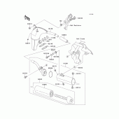 Схема вузла: Вихлопна система для Kawasaki KX100