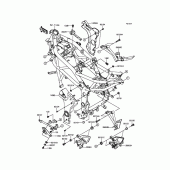 Схема вузла: Кріплення для Kawasaki BR250 Z250SL ABS