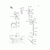 Схема узла: Задний тормозной цилиндр для Kawasaki KLX250 KLX250S