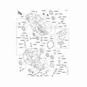 Схема вузла: Картер двигуна для Kawasaki KX125
