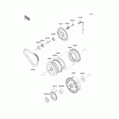 Схема узла: Сцепление для Kawasaki KLE500