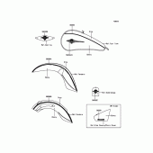 Схема вузла: Decals(Ebony/Gray) для Kawasaki VN900 Vulcan 900 Classic LT