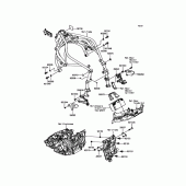 Схема узла: Крепление двигателя для Kawasaki ZX1000 Ninja H2