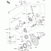 Схема вузла: Starter motor для Kawasaki VN1500 VN1500 Drifter