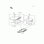 Схема узла: Сиденье для Kawasaki ZX1000 Z1000SX