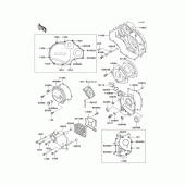 Схема узла: Крышка двигателя для Kawasaki ZX1100 GPZ1100