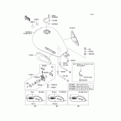 Схема вузла: Паливний бак для Kawasaki EJ650 W650
