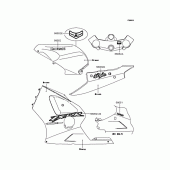 Схема вузла: Наклейки (L.Green) для Kawasaki ZX1200 Ninja ZX-12R