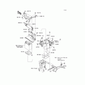 Схема вузла: Battery case для Kawasaki VN2000 Vulcan 2000