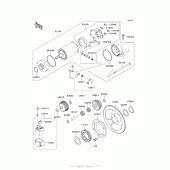 Схема узла: Starter Motor для Kawasaki KL650 KLR650