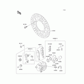 Схема узла: Передний тормоз для Kawasaki VN1500 Vulcan 1500 Classic FI