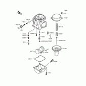 Схема узла: Комплектующие карбюратора для Kawasaki ZR1100 Zephyr 1100RS