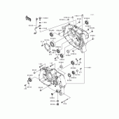 Схема узла: Картер двигателя для Kawasaki KL250 KLR250