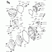 Схема вузла: Engine cover(s) для Kawasaki ZX600 Ninja ZX-6R