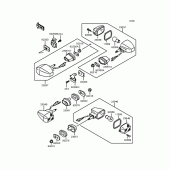 Схема узла: Поворотники для Kawasaki ZX400 ZXR400R